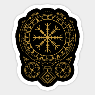 Helm of Awe - Aegishjalmur | Norse Pagan Symbol Sticker